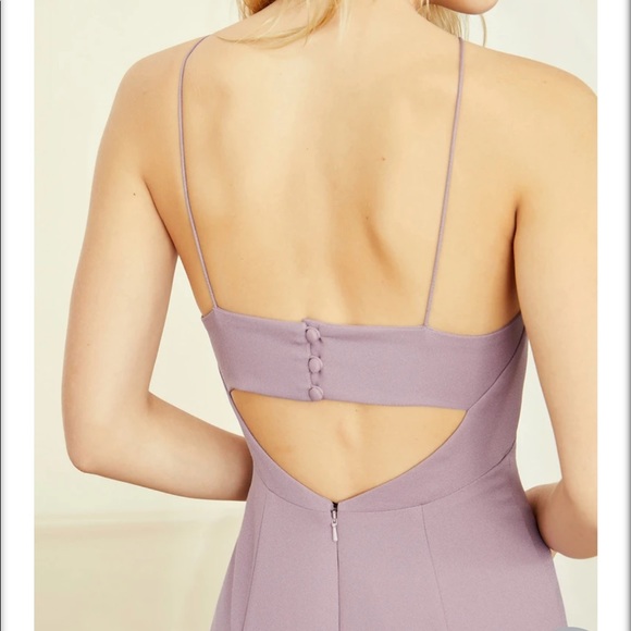 Amsale Dayton Bridesmaid Dress in Ruby - Picture 4 of 7